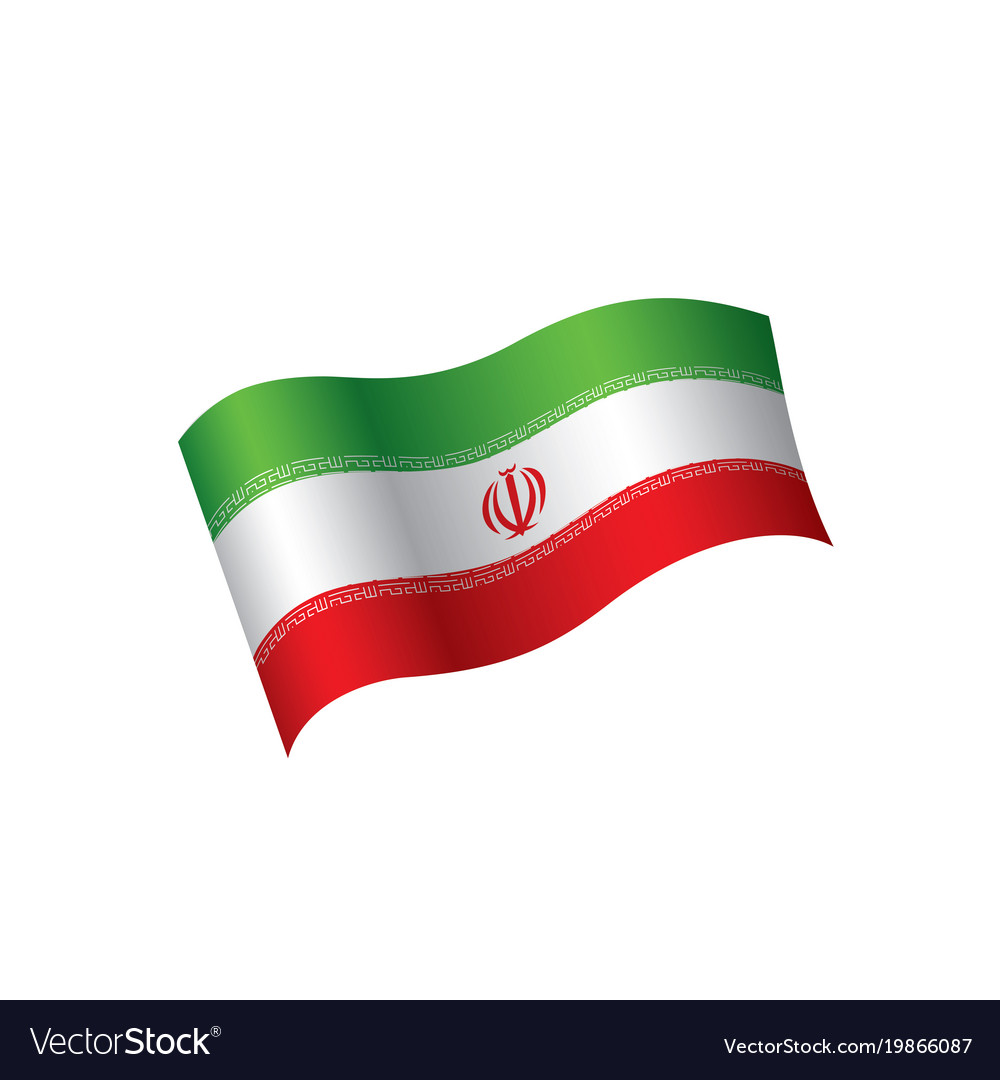 Iran flag Royalty Free Vector Image - VectorStock