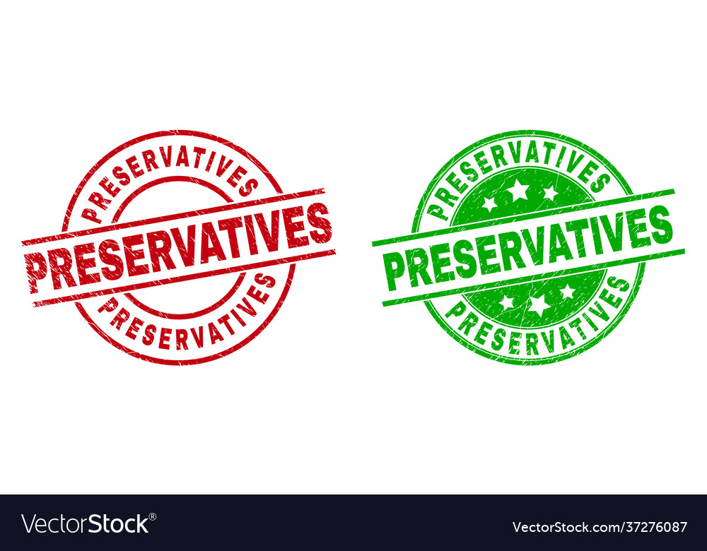 Preservatives round stamp seals with unclean