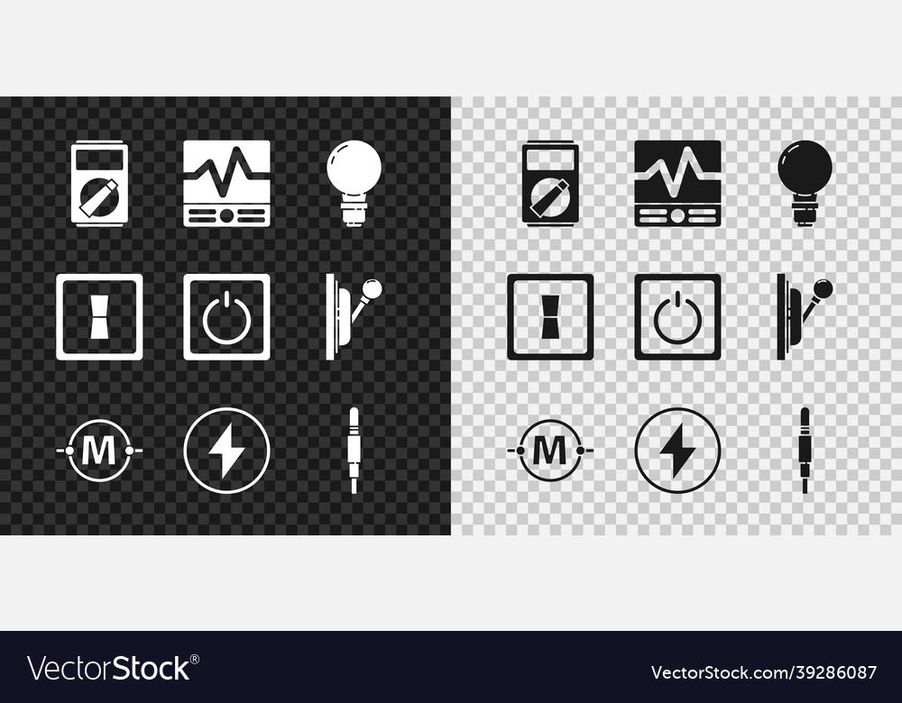 Set multimeter electrical measuring instruments Vector Image Set multimeter electrical measuring instruments