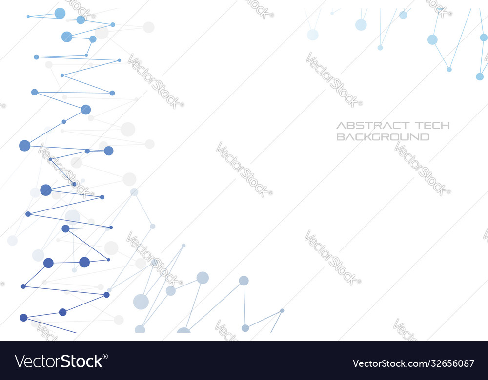 Structure particles or molecules connected vector image Structure particles or molecules connected