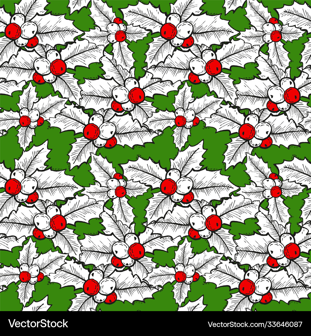 Winter seamless pattern Royalty Free Vector Image