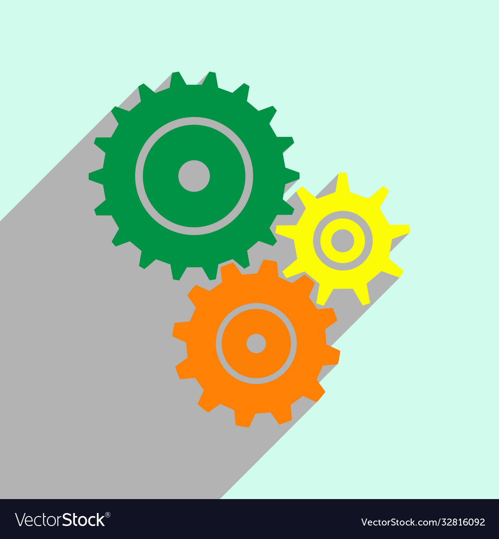 A flat image three gears for applications