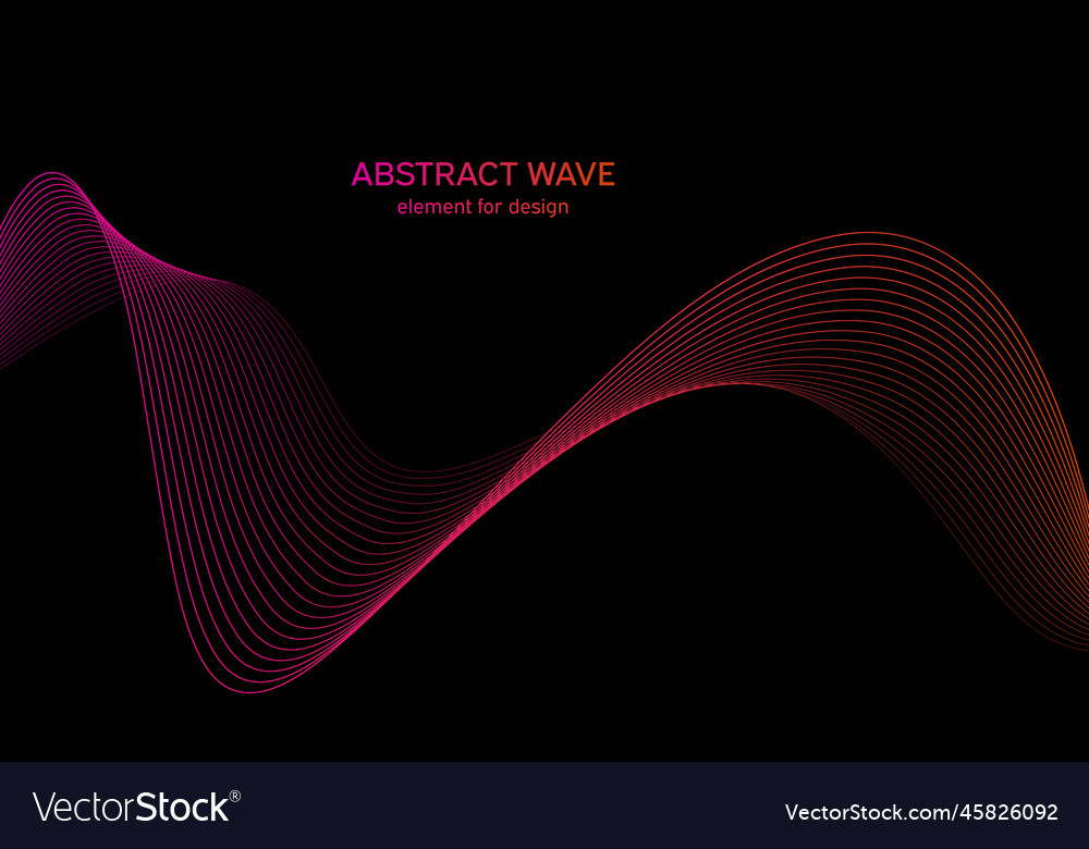 Abstract wave element for design digital vector image Abstract wave element for design digital