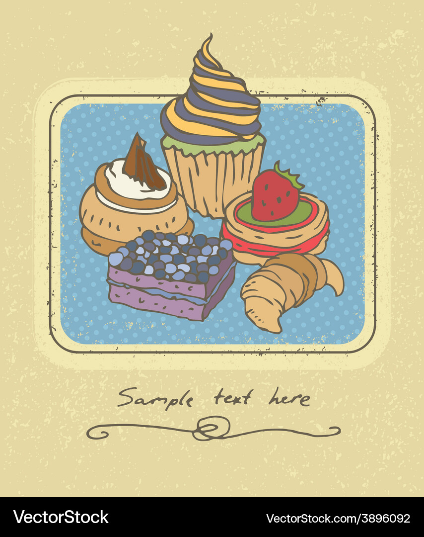 Cakes Royalty Free Vector Image - VectorStock