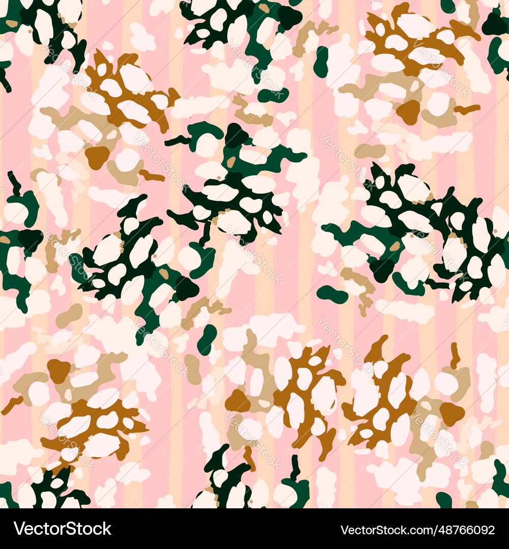 Creative abstract leopard skin seamless pattern Vector Image