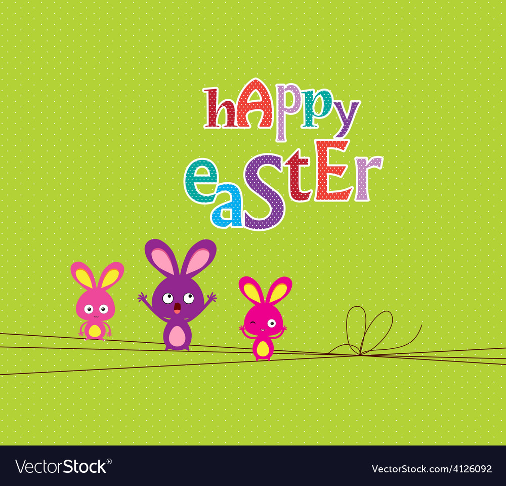 Ostern Bunny Card