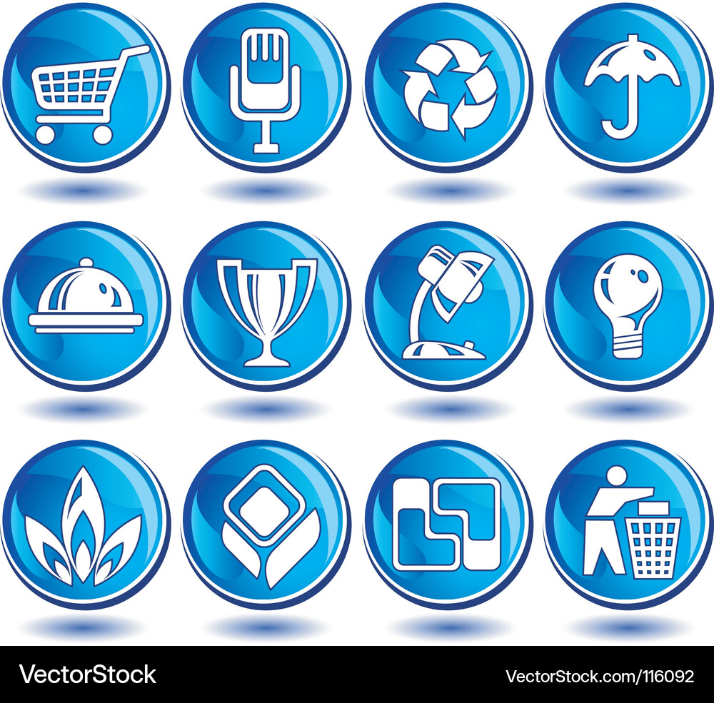 Icons set Royalty Free Vector Image - VectorStock