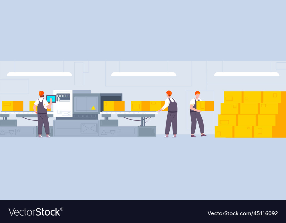 Industrial Packaging Line Workers