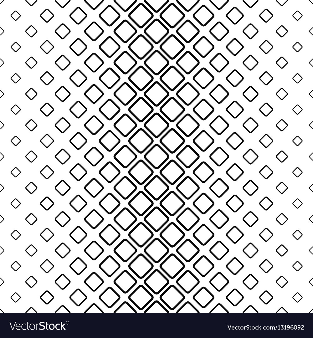 Monochrome abstract rounded square pattern