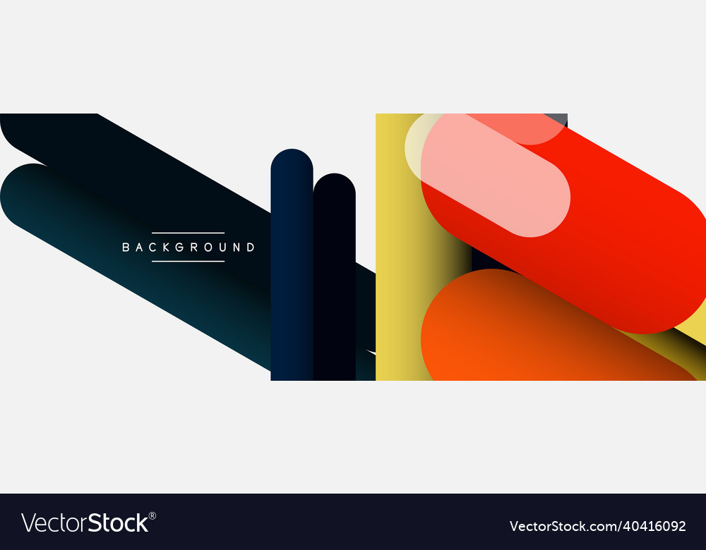 Overlapping round shapes and lines background