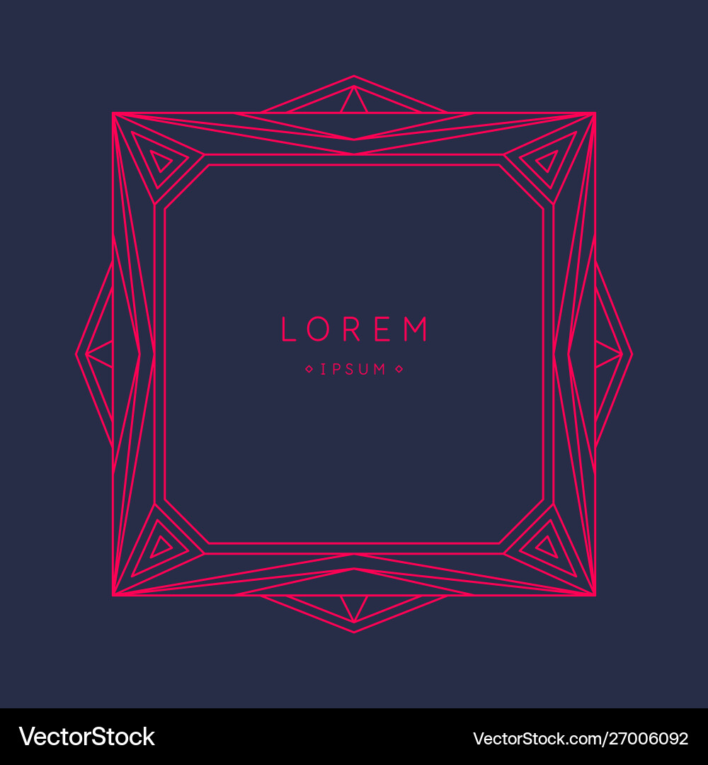 Postcard for text geometric Royalty Free Vector Image