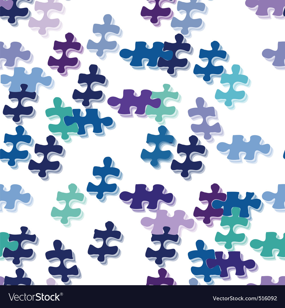 Seamless puzzle pattern