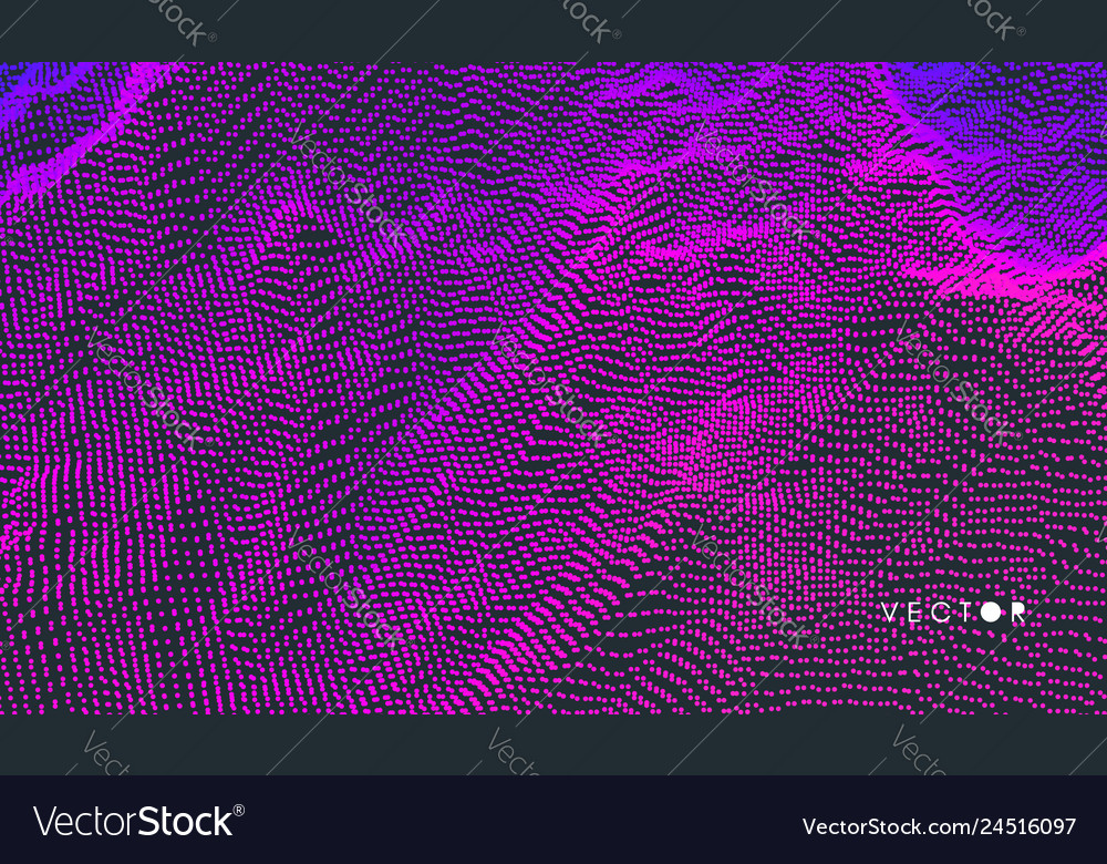 3D Grid Abstract Technology Background