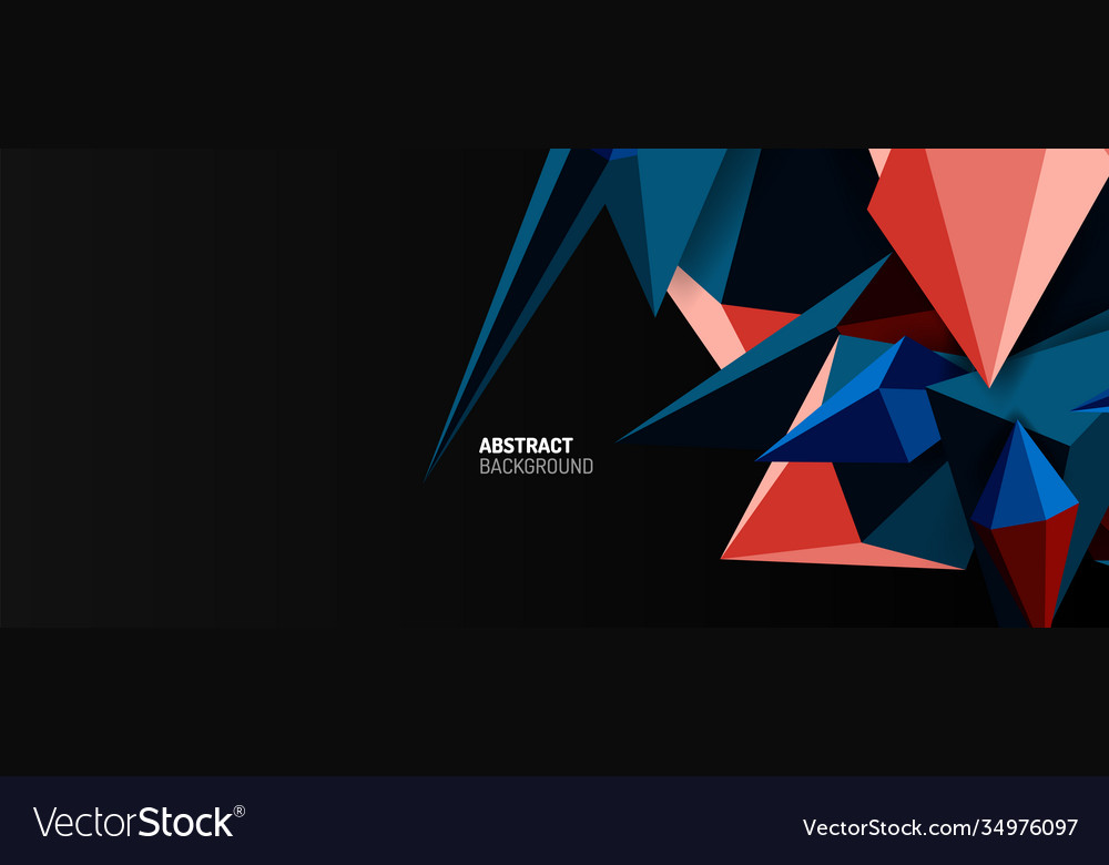 3d low poly abstract shape background