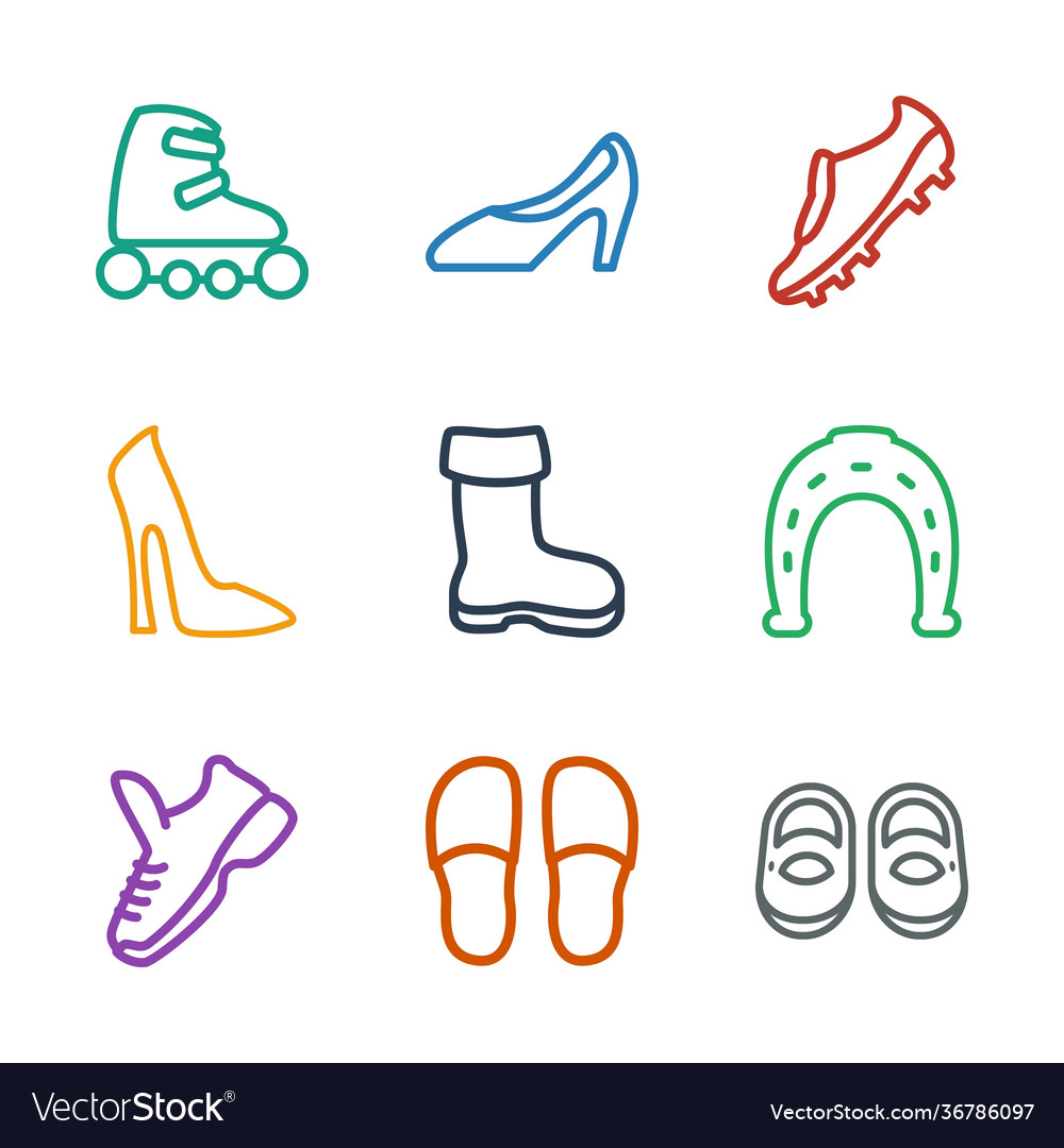 9 shoe icons