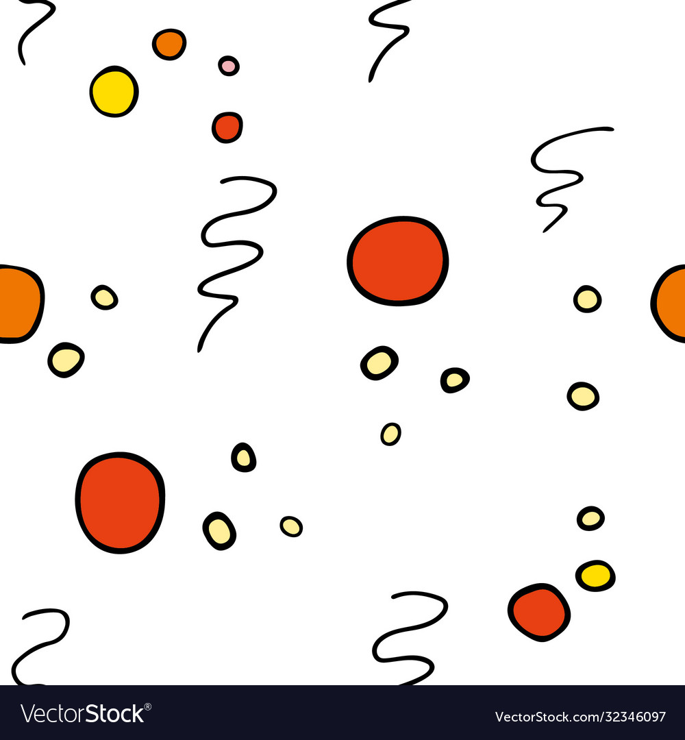 Background seamless pattern multi-colored dots