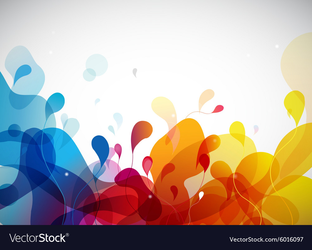 Colorful abstract background with flowers