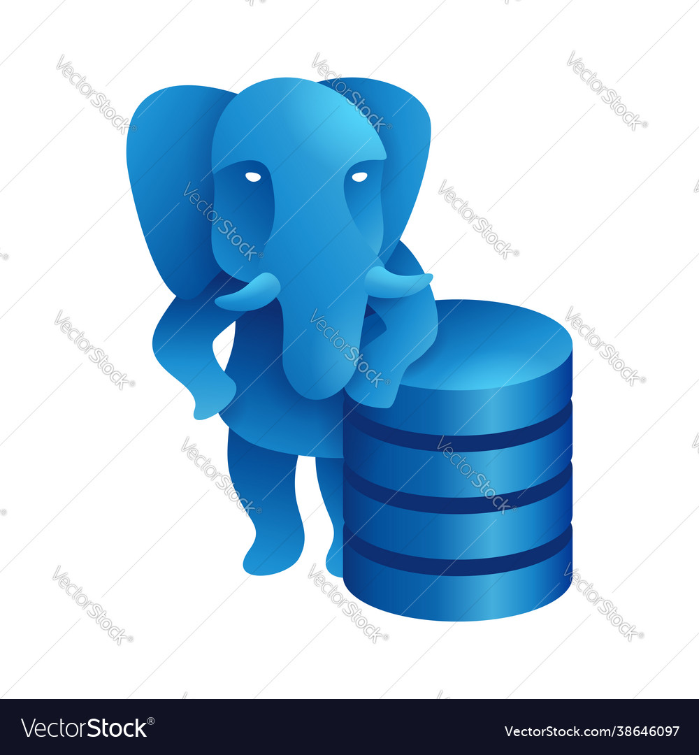 Elephant with server database blocks