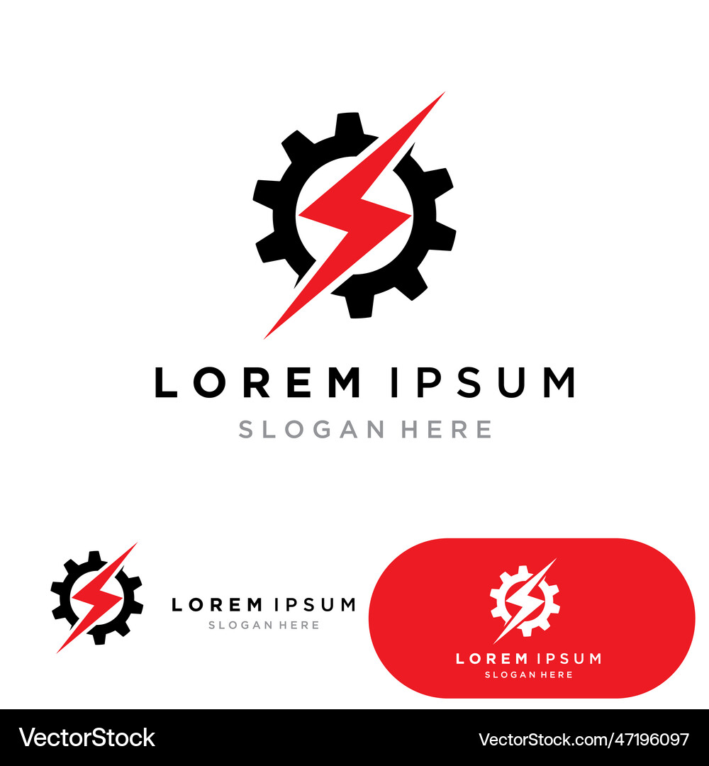 Gear icon set clockwork sign collection mechanics Vector Image