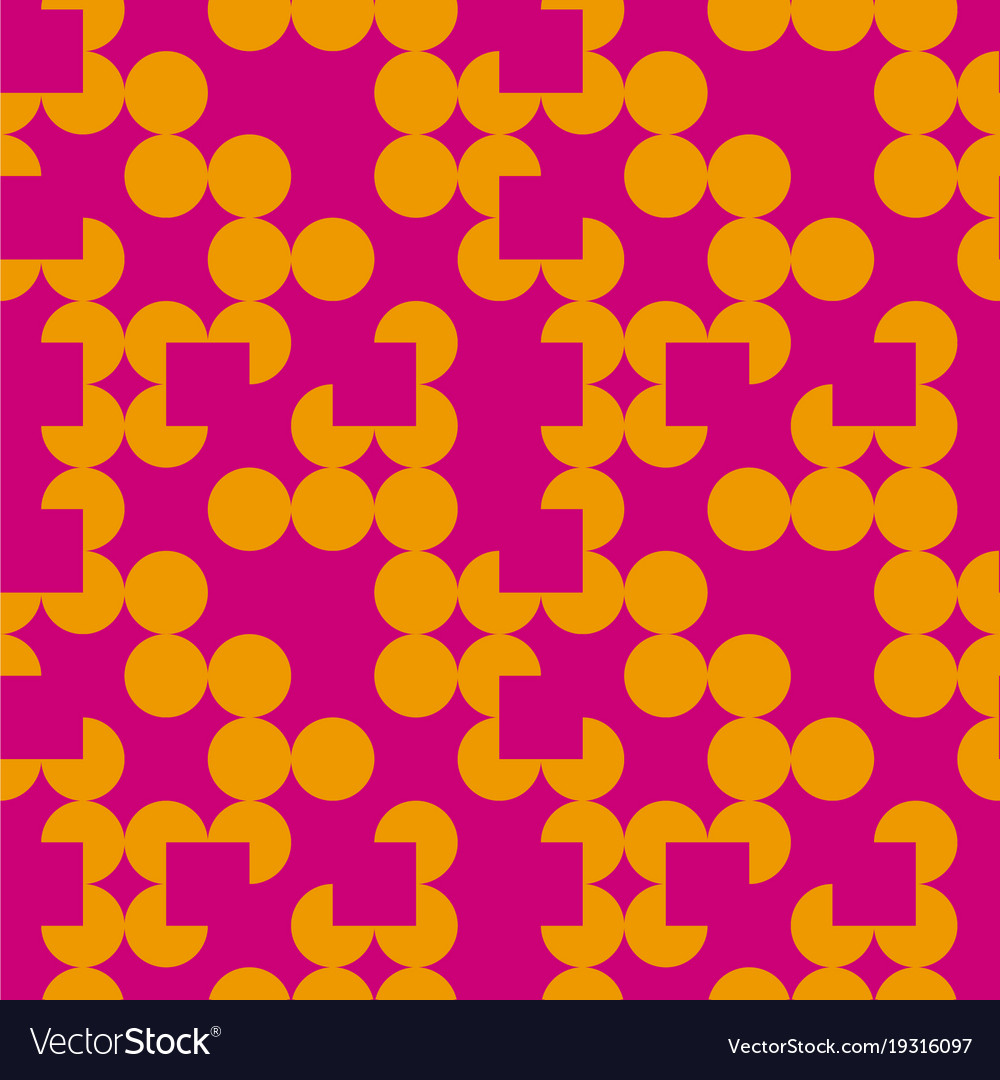 Irregular circle grid seamless pattern