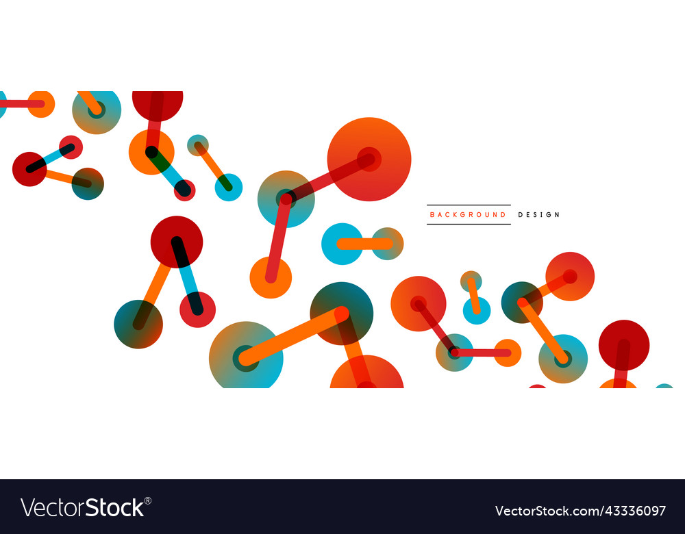 Network concept abstract background dots vector image Network concept abstract background dots