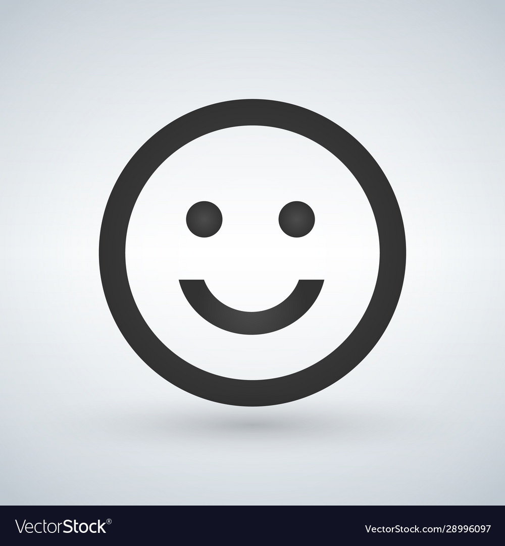 Smiling emoticon square face icon avatar symbol