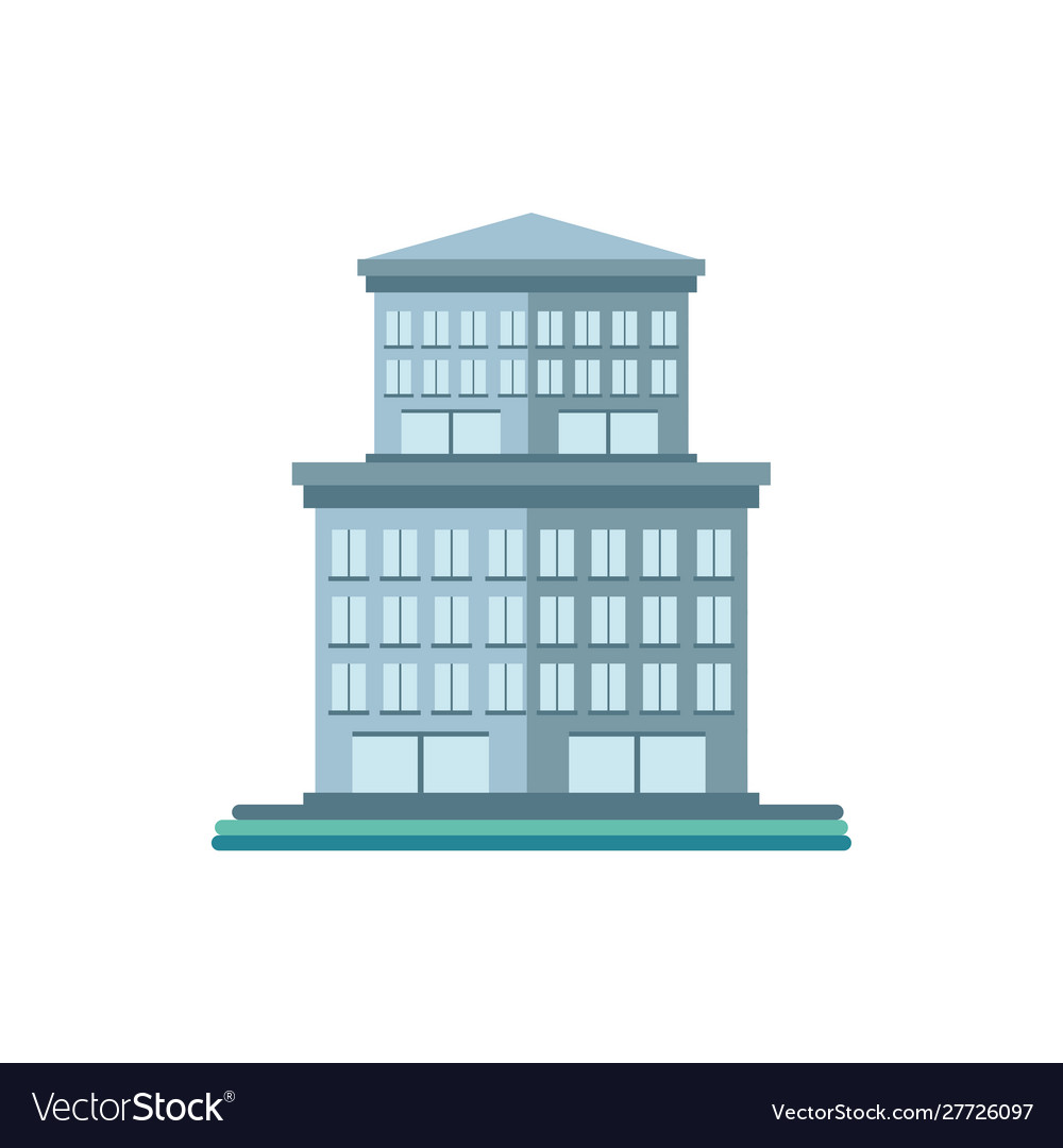 Tower city business architecture apartment and Vector Image