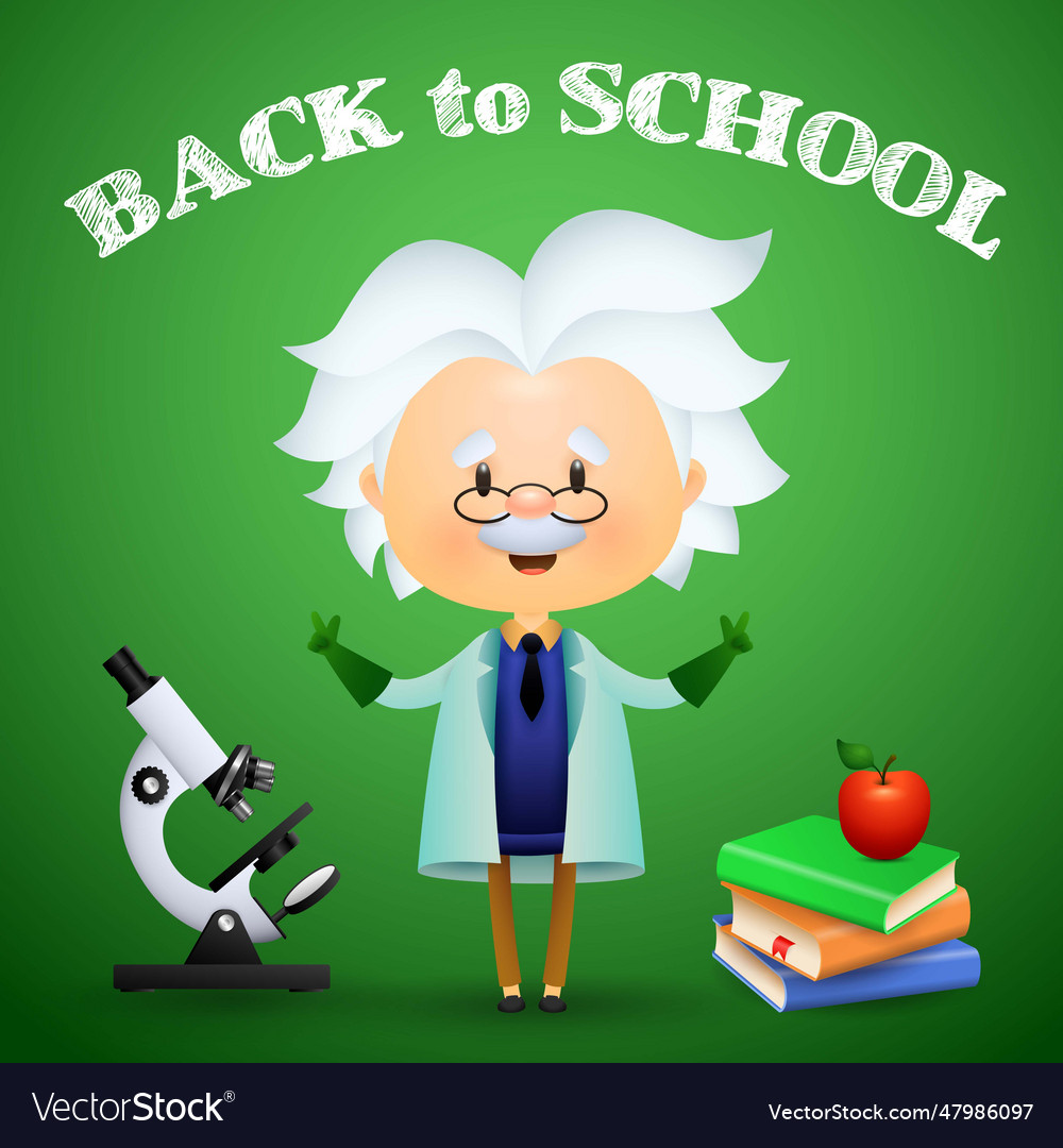 Welcome back to school green poster design