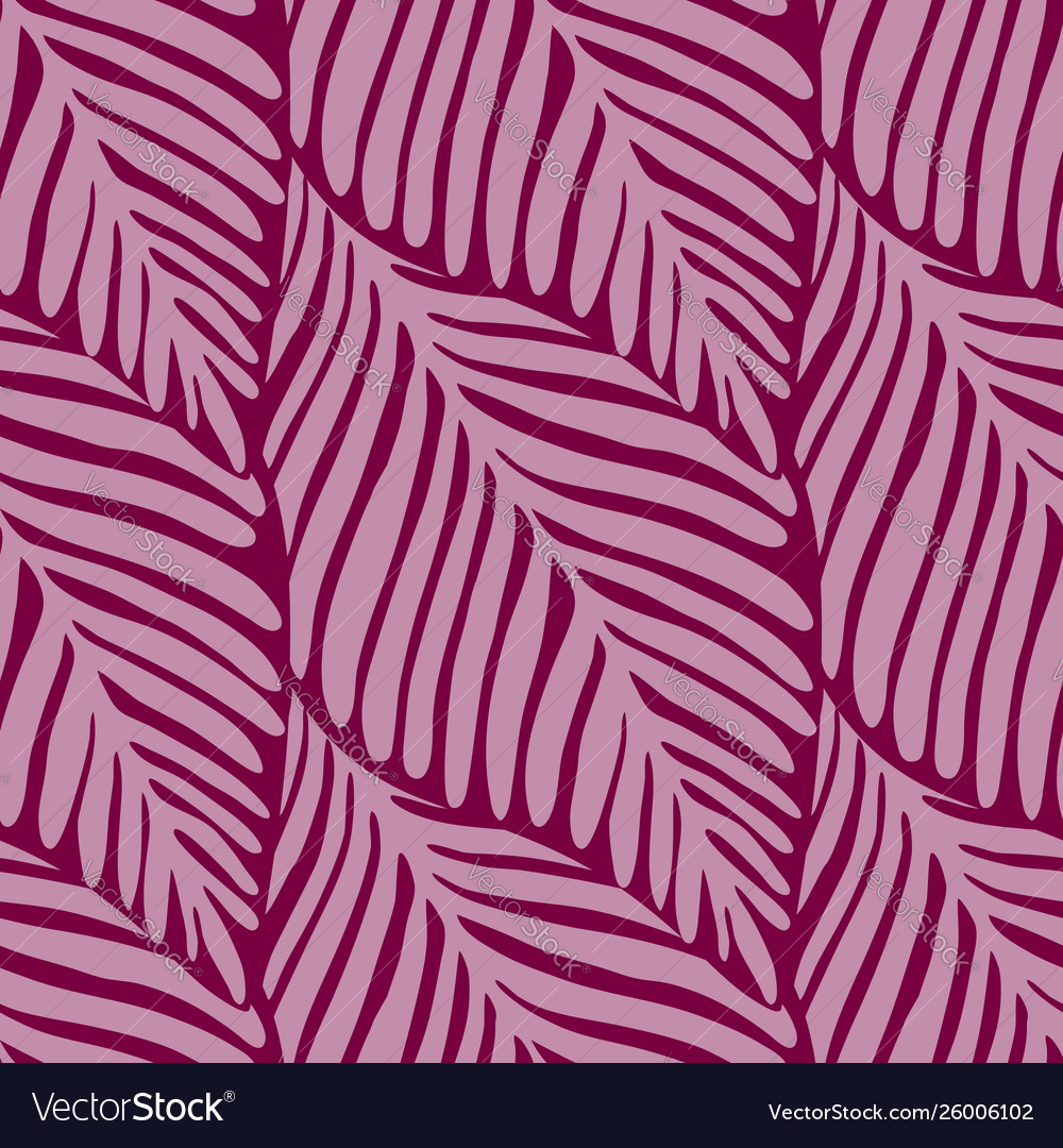 Abstract pink jungle seamless pattern exotic plant