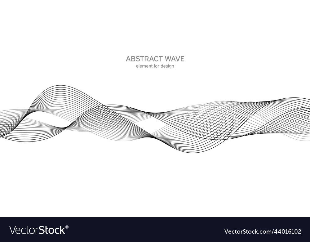 Abstract wave element for design digital