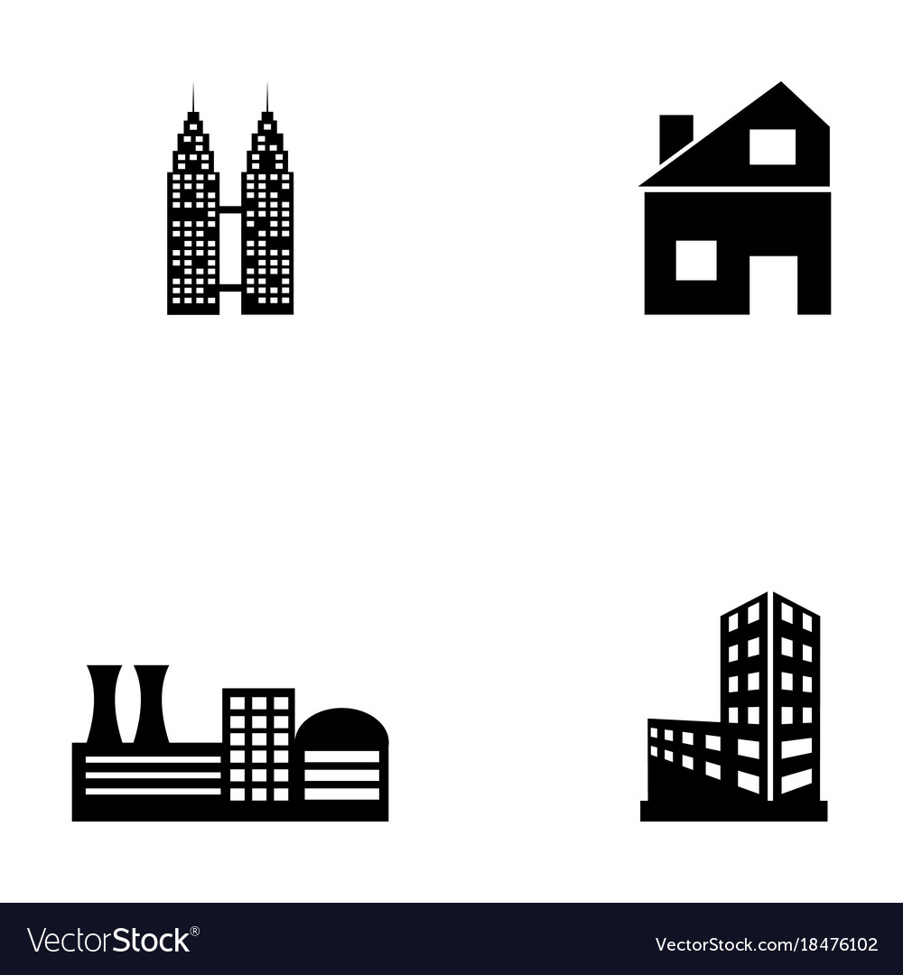 Building icon set