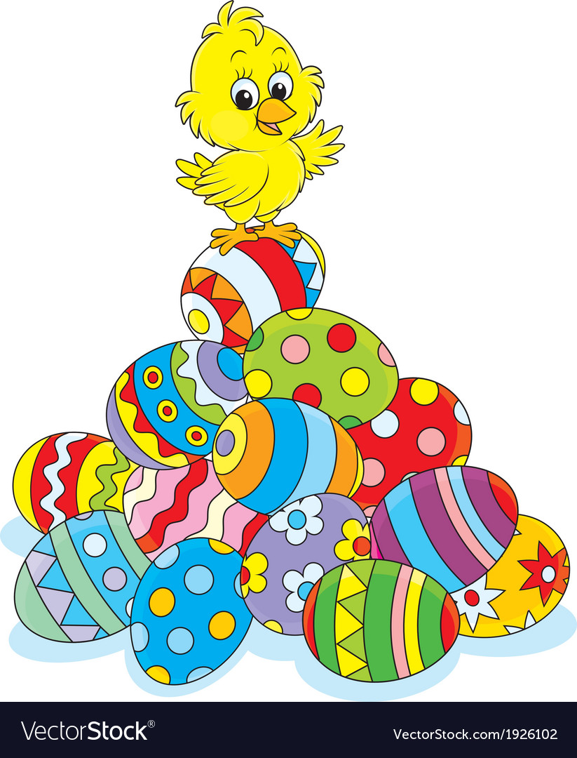 Easter chick Royalty Free Vector Image - VectorStock