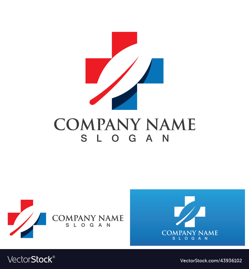 Hospital Logo And Symbol Royalty Free Vector Image