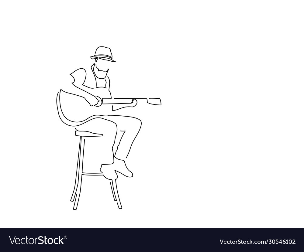 Music isolated line drawing