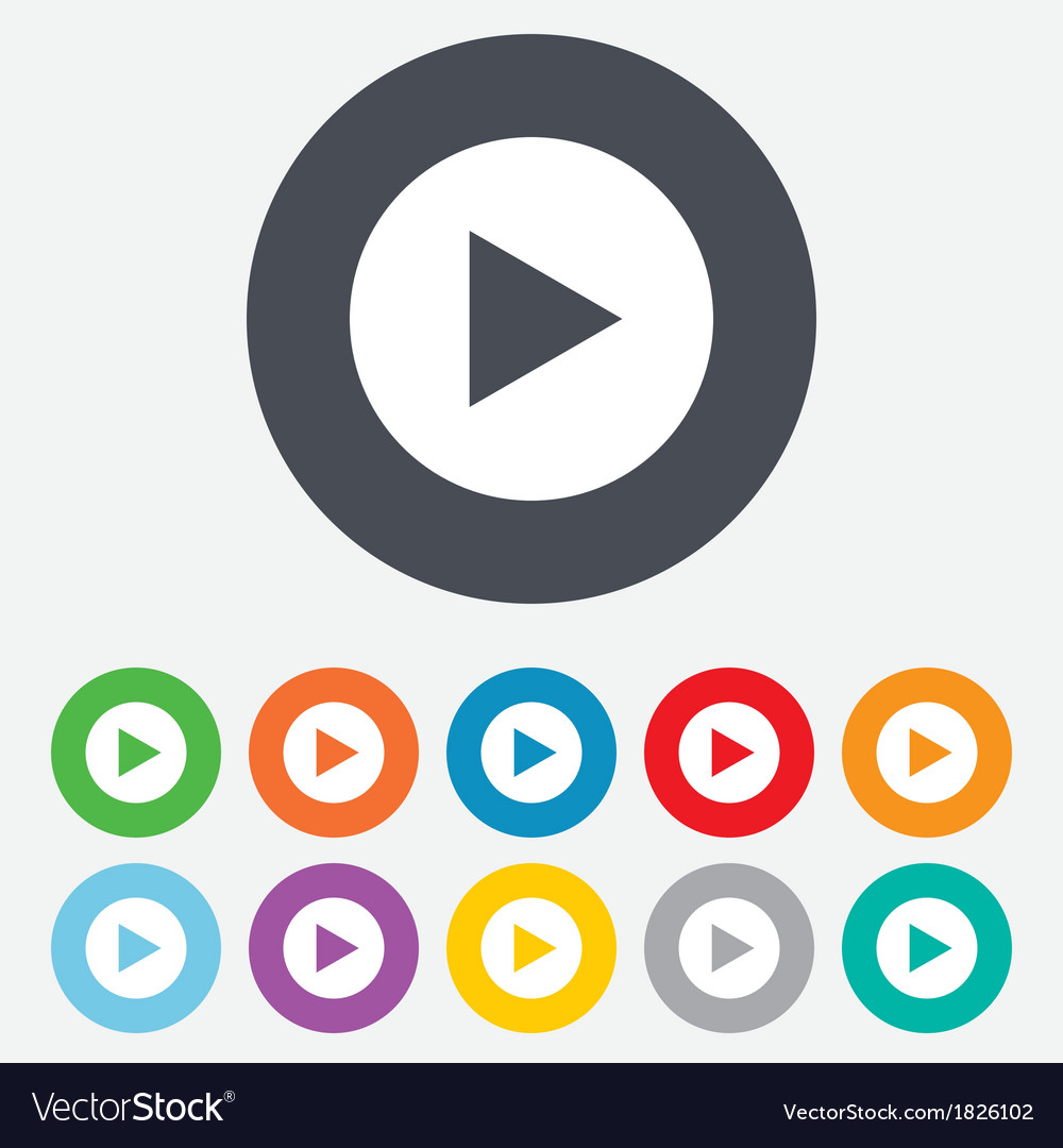 Navigation Arrow Button Icon Set