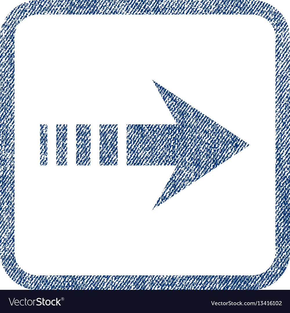 Send right fabric textured icon Royalty Free Vector Image