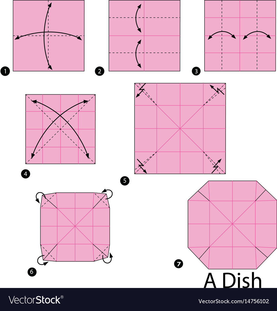 Step by instructions how to make origami