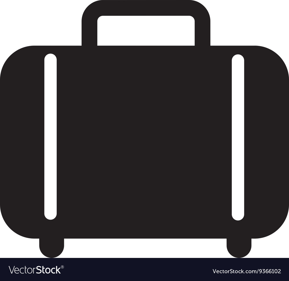 Suitcase isolated icon design