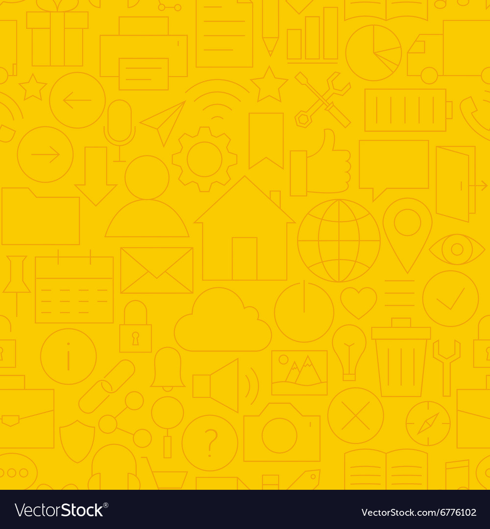 Thin line website mobile user interface seamless