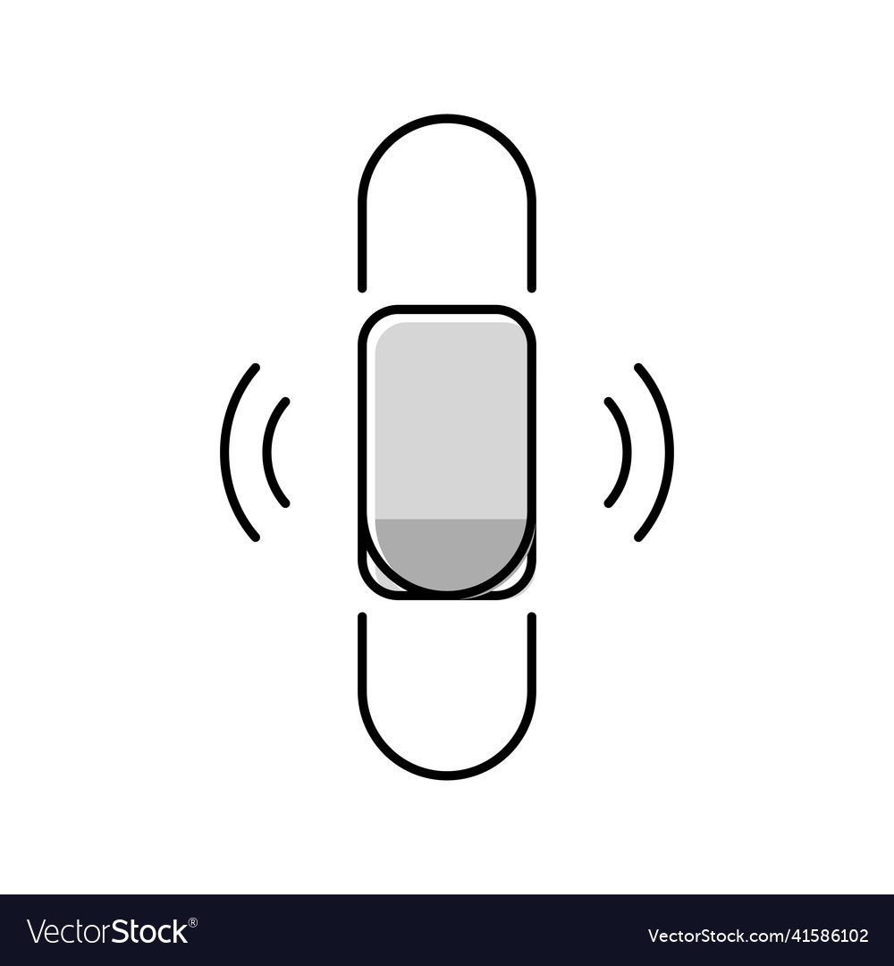 Thin transparent scroll color icon