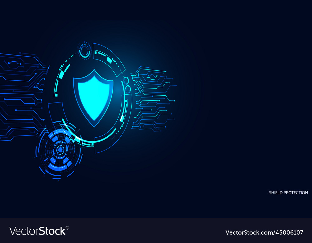 Abstract background digital concept cybersecurity Vector Image