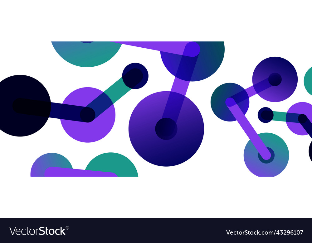 Abstract background round dots connected by lines