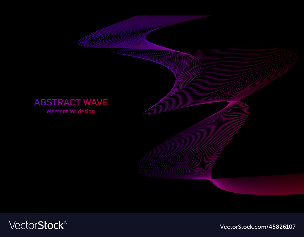 Abstract wave element for design digital vector image Abstract wave element for design digital