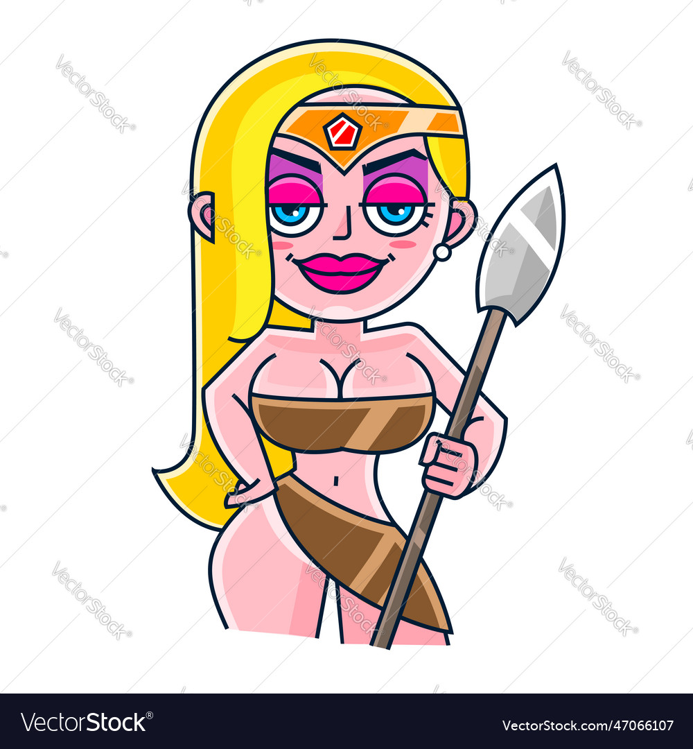Animation portrait of the beautiful black woman vector image Animation portrait of the beautiful black woman