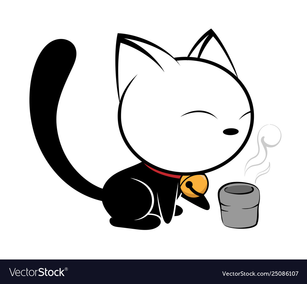 Cat logo on white background