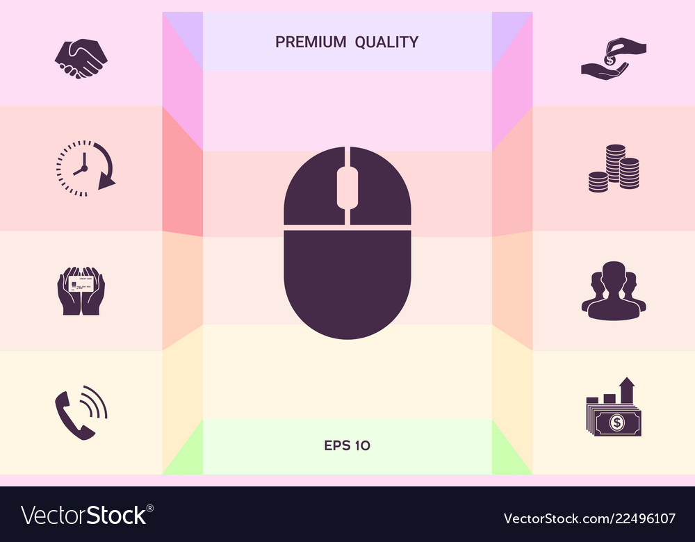 Computer mouse icon graphic elements Vector Image Computer mouse icon graphic elements