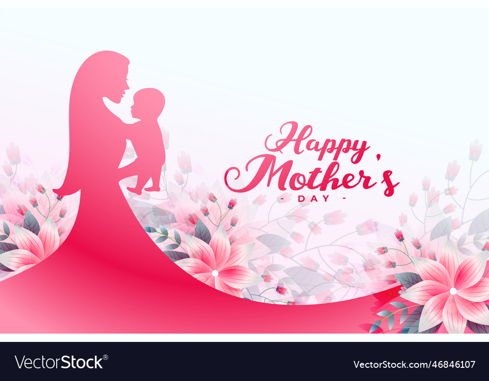 Happy mothers day greeting card make moms feel Vector Image