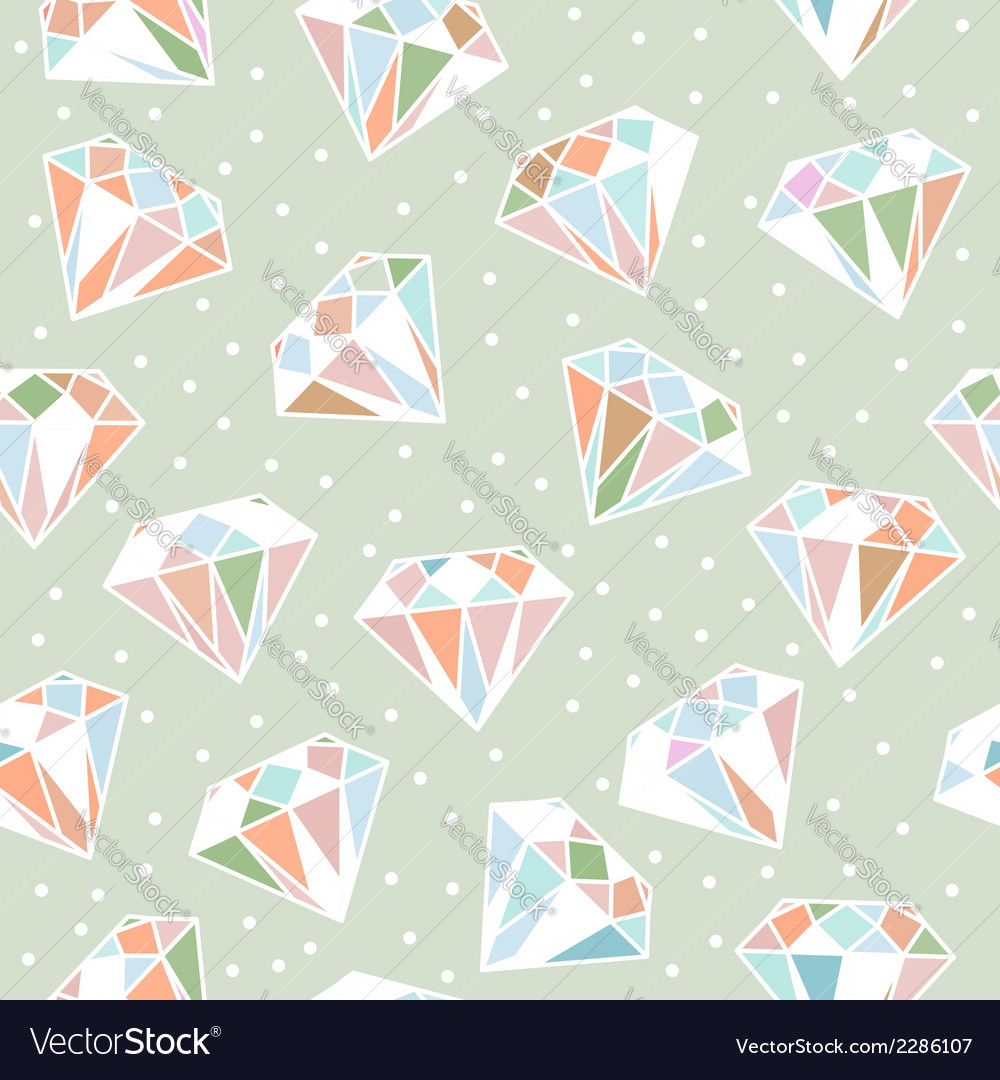 Seamless pattern with diamonds