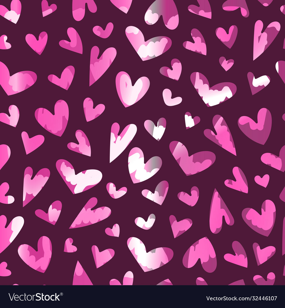 Seamless pattern with heart for happy Royalty Free Vector