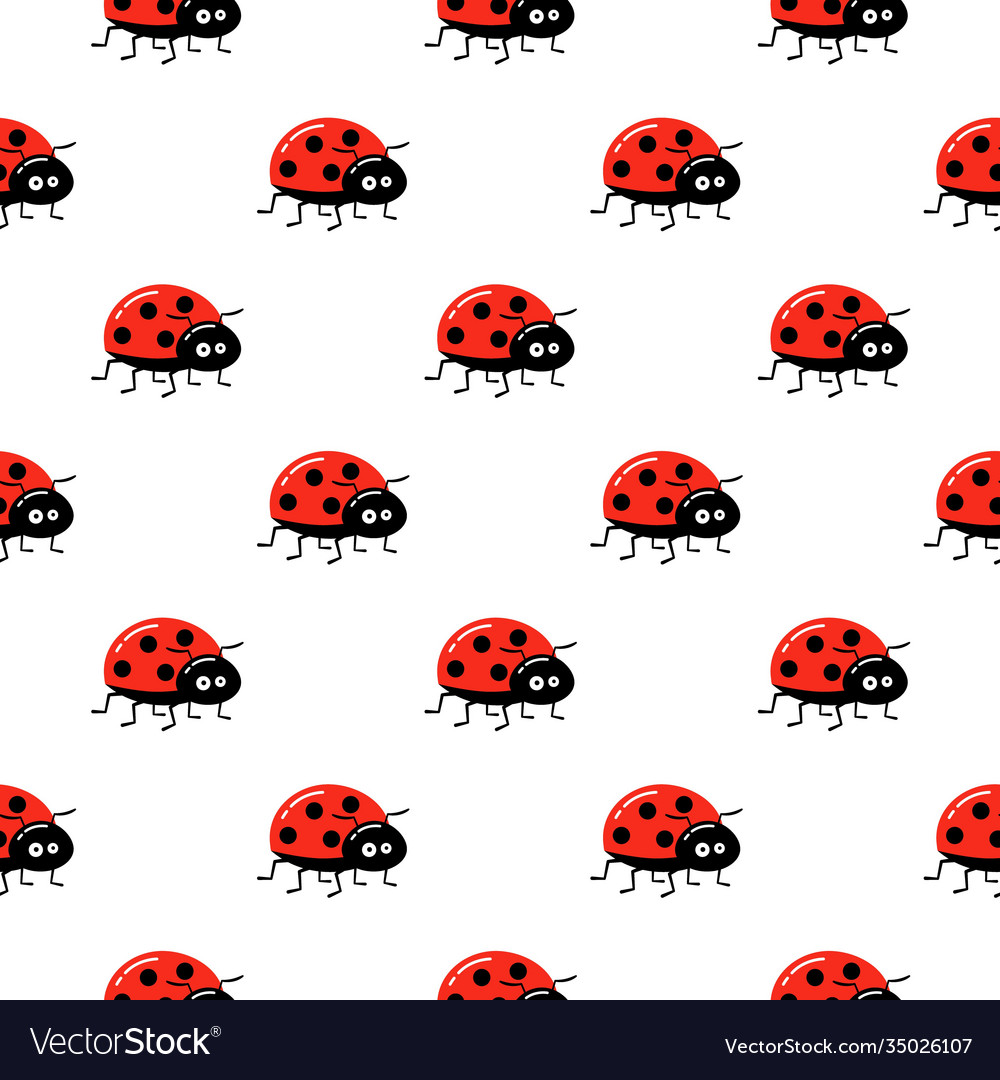 Seamless pattern with insects background
